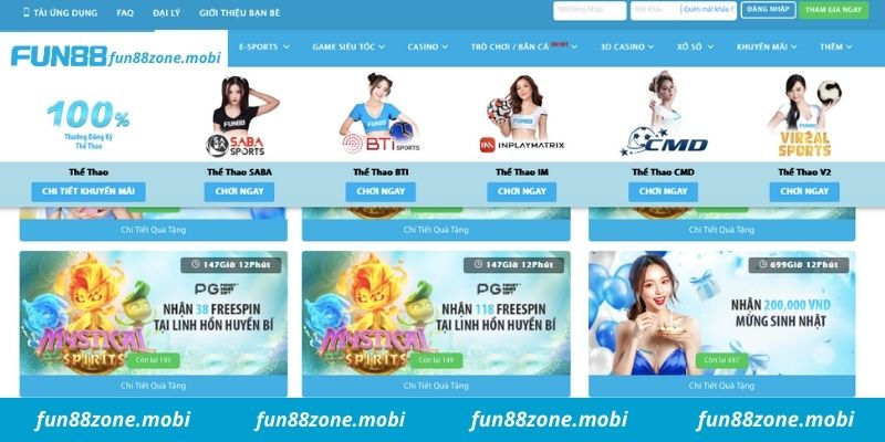 Kho game cá cược thể thao Fun88